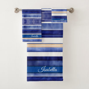 Summer Navy Blue Modern Boot Stripes Collection