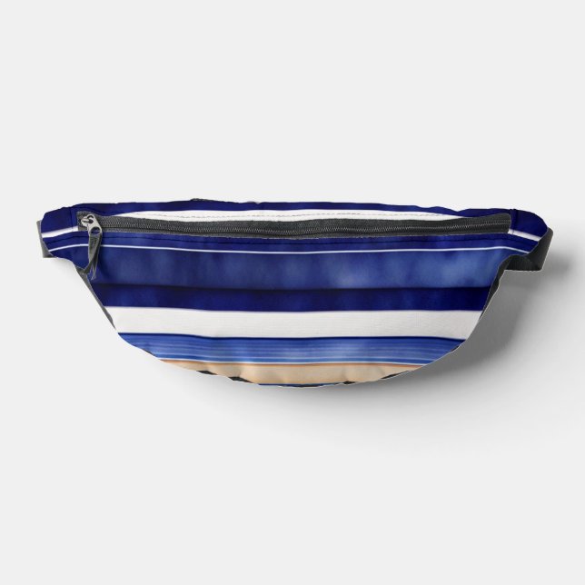 Summer Navy Blue Modern Bootstrip Collection Bauchtasche (Ablage )