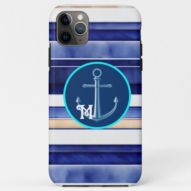 Summer Navy Blue Modern Bootstrip Collection Case-Mate iPhone Hülle (Rückseite)
