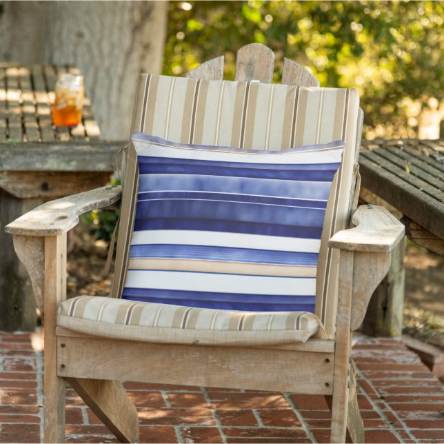 Summer Navy Blue Modern Bootstrip Collection Kissen (Stuhl )