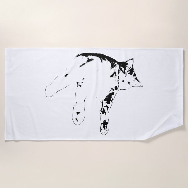 Summer Nickerchen Vibes Strandtuch (Vorderseite)