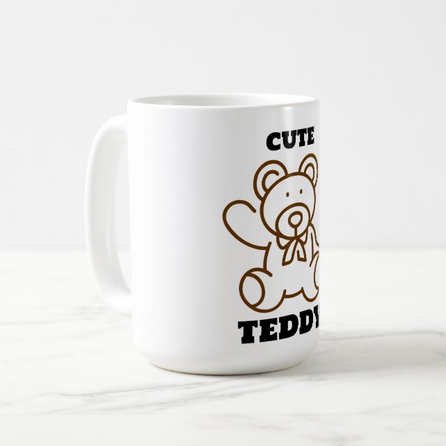 Summer Niedlich Bear Teddy Kaffeetasse (Vorderseite Links)