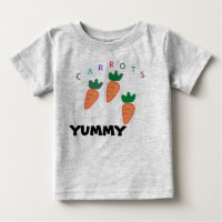 Summer Niedlich Carrots Yummy Baby Gray