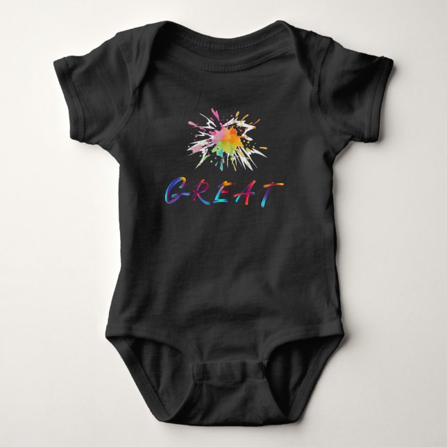 Summer Niedlich Multicolor Splash Baby & Kids Strampler (Vorderseite)
