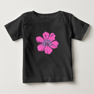 Summer Niedlich Pink Blume Baby T-shirt