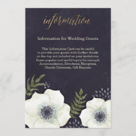 Summer Night Blume Hochzeitskarte Einladung