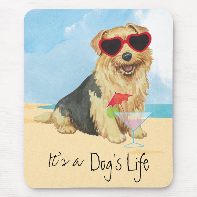 Summer Norfolk Terrier Mouse Pad Mousepad (Vorne)