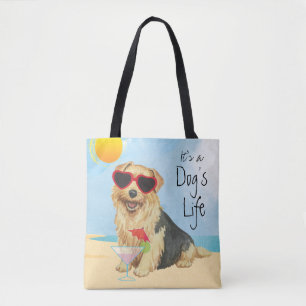Summer Norfolk Terrier Tote Bag Tasche