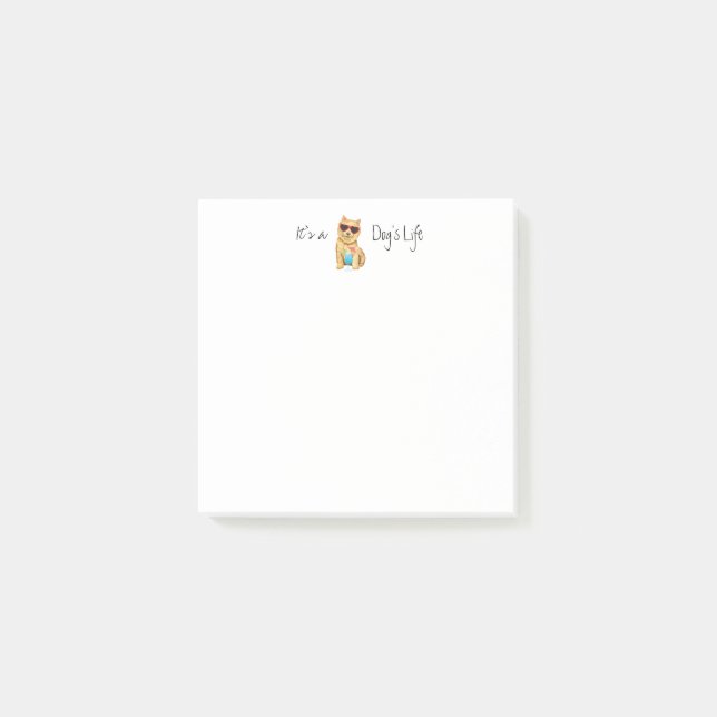 Summer Norwich Terrier Post-it Notes Post-it Klebezettel (Vorderseite)