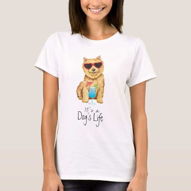 Summer Norwich Terrier T-Shirt (Vorderseite)