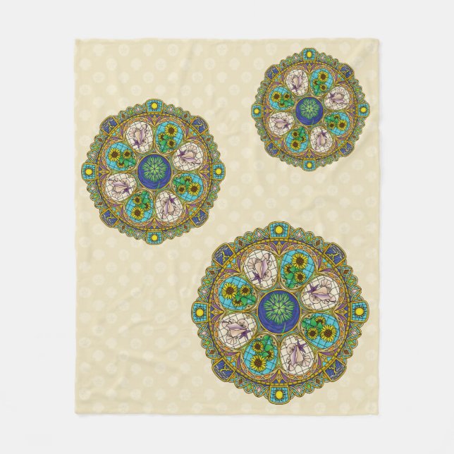 Summer Nouveau Fleece Blanket (Vorderseite)