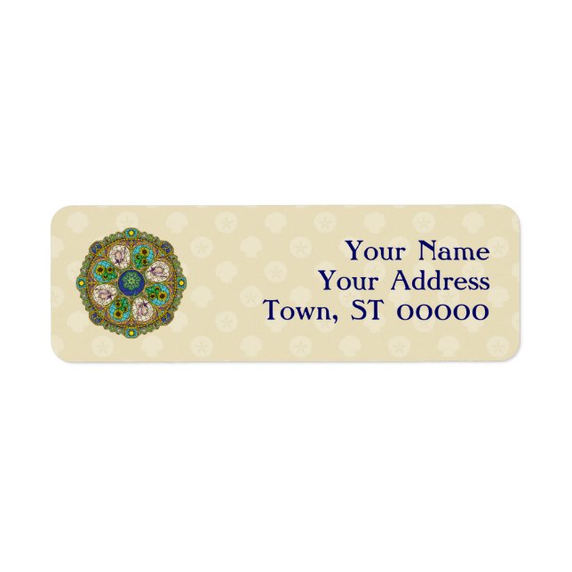 Summer Nouveau Return Address Label (Vorne)
