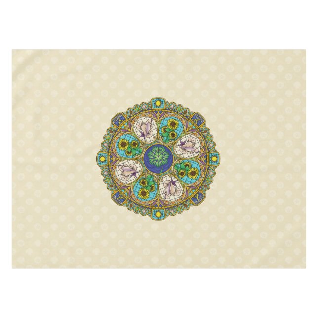 Summer Nouveau Tablecloth Tischdecke (Vorderseite (Horizontal))