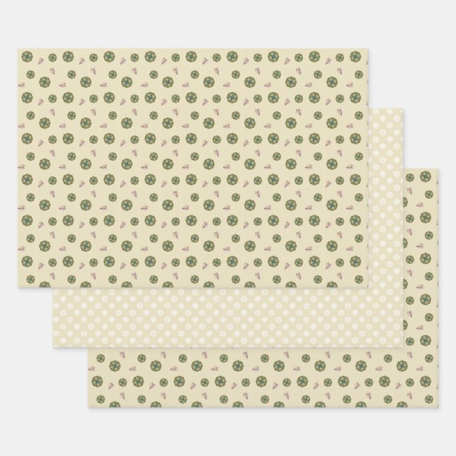 Summer Nouveau Wrapping Paper Set Geschenkpapier Set (Set)