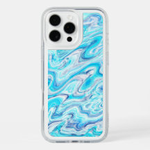Summer Ocean Blue Abstrakte Marmortextur