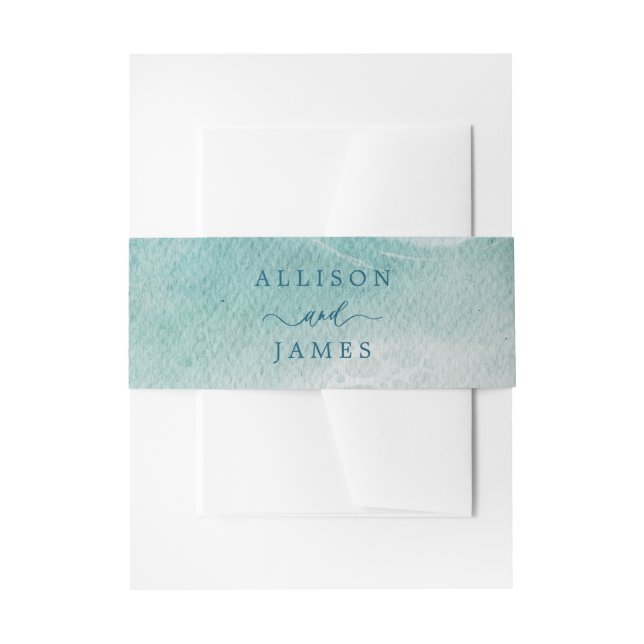 Summer Ocean Blue Beach Elegance Belly Band (Vorderseite Beispiel)