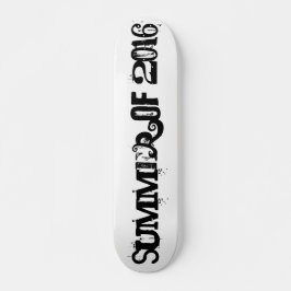 Summer of 2016 Black Funny Typography Skateboard