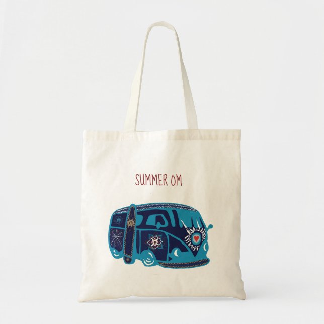 Summer Om Hippie Van Budget Tasche (Vorne)