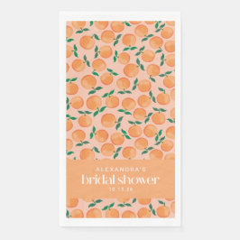 Summer Orange Fruchtrosa Brautparty Custom Serviette