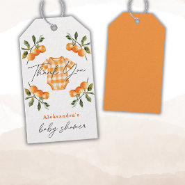 Summer Orange Niedlich Bodysuit Danke Geschenkanhänger