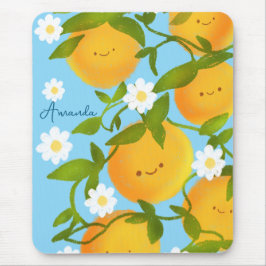 Summer Orange Tree Garden Mousepad