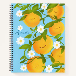 Summer Orange Tree Garden Notizbuch