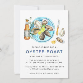 Summer Oyster Roast | Meeresfrüchte-Backkost Einladung