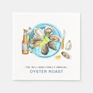 Summer Oyster Roast   Meeresfrüchte-Backkost Serviette