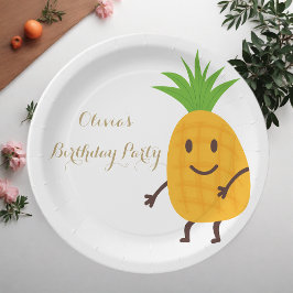 Summer Party Ananas Tropical Birthday Party Pappteller