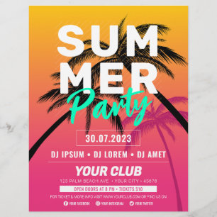 Summer Party / Beach Party / Summer festival Flyer