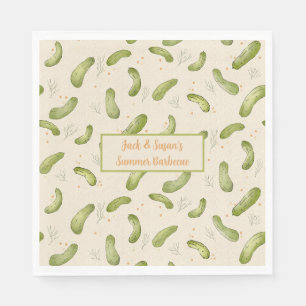 Summer Party Dill Pickle Musterpapier Napkin Serviette