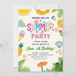 Summer Party Einladung