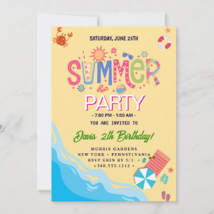 Summer Party Einladung