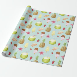 Summer Pattern Wrapping Paper Geschenkpapier