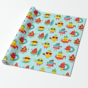 Summer Pattern Wrapping Paper Geschenkpapier