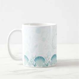 Summer Pearl Watercolor Ocean Design Kaffeetasse