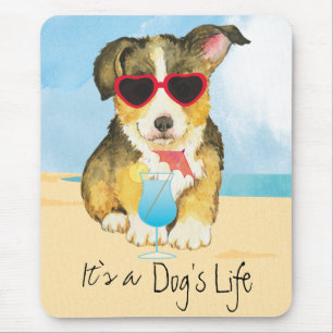 Summer Pembroke Welsh Corgi Mousepad