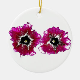 Summer Petunias Keramikornament