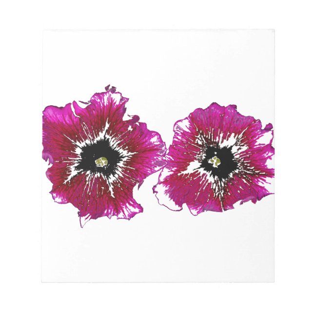 Summer Petunias Notizblock (Vorderseite)