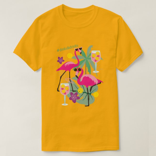 Summer Pickleball 🤩 Fête tropicale T-Shirt (Design devant)