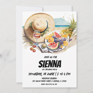 Summer Picnic mit Strandblick Einladung