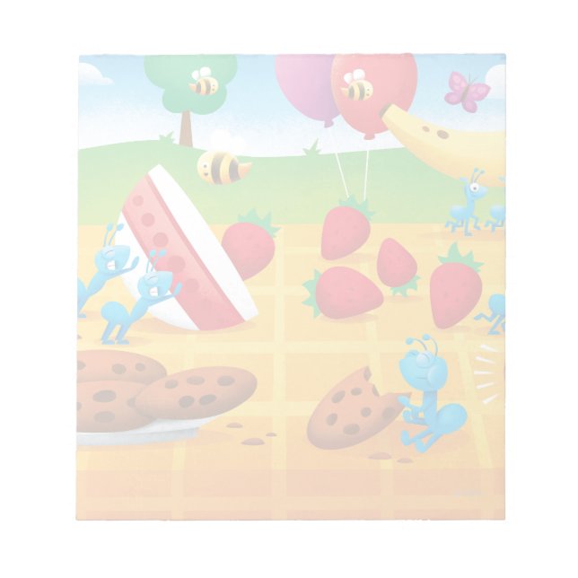 Summer Picnic Notizblock (Vorderseite)