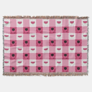 Summer Picnic Throw Blanket Decke