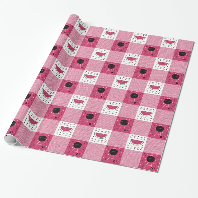 Summer Picnic Wrapping Paper Geschenkpapier (Ungerollt)