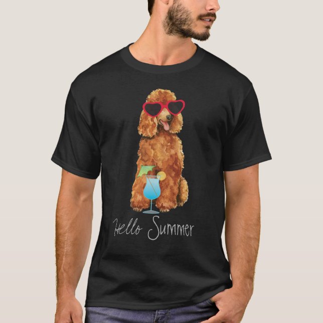 Summer Poodle T-Shirt (Vorderseite)