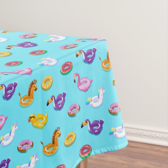 Summer Pool Float Muster Tischdecke (Beispiel)