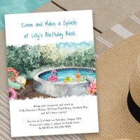 Summer Pool Party Machen Sie einen Splash Kinderge
