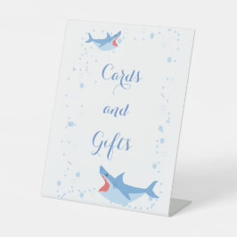 Summer Pool Party Shark Float Cards und Geschenke Sockelschild