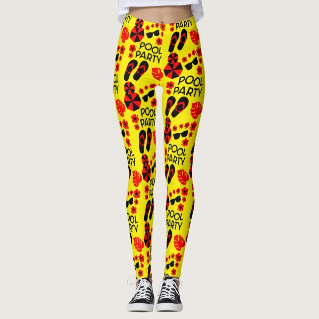 Summer Pool Partys Leggings (Vorderseite)
