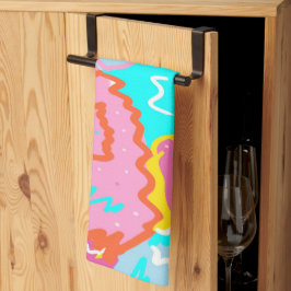 Summer Poolvibes Abstrakt Print Geschirrtuch